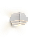 Luminaria de pared J.J.W. 02 E27 IP20, plata regulable