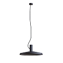 Pendant luminaire ROOMOR 1.0, E27, 250cm, deep black, with shade 4.0