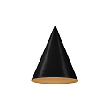 Luminaria colgante DINOR 1.0 Dim-To-Warm IP20, dorado, negro regulable