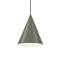LED Design Pendant luminaire DINOR 1.0, Ø 38cm, 11W 1800-2850K, dimmable, green / grey white