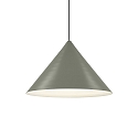 LED Design Pendant luminaire DINOR 2.0, Ø 57cm, 11W 1800-2850K, dimmable, green / grey white