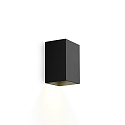 Luminaria de pared para exteriores BOX MINI 1.0 GU10 IP20, negro regulable