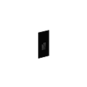 Luminaria de pared empotrable STRIPE WALL REC 0.4 IP20, negro mate 
