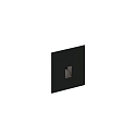 Luminaria de pared empotrable STRIPE WALL REC 0.7 IP20, negro mate 