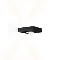 Luminaria de pared LEENS 2.0 - UP&DOWN de 2 llamas, con la �ptica del lente IP20, mate, negro intenso regulable