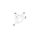 Luminaria de pared CENTRAL 1.0 - UP OR DOWN de 1 llama, plano IP20