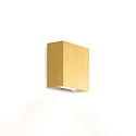 Luminaria de pared CENTRAL 1.0 - UP OR DOWN de 1 llama, plano IP20, dorado mate regulable