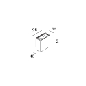 Luminaria de pared CENTRAL 2.0 - UP&DOWN de 2 llamas, plano IP20