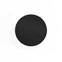 Luminaria de pared MILES 2.0 ROUND IP20, negro regulable