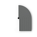 cover TAPIS 3.1 long, mechanical, grey, marble