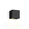 Luminaria de pared BOX 1.0 un lado IP20, negro regulable