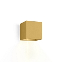 Luminaria de pared BOX WALL SURF 1.0 IP20, dorado regulable