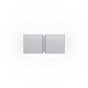 wall luminaire CG SQUARE 2P SMALL G9 IP20, brushed aluminium
