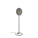 Luminaria de mesa MIRRO TABLE 2.0 medio, con atenuador de cable E27 IP20, cromo, negro regulable