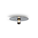Luminaria de pared MIRRO WALL 1.0 E27 IP20, cromo, negro regulable