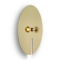 Luminaria de pared MIRRO WALL 3.0 E27 IP20, dorado regulable