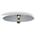 Wever & Ducré Luminaria de pared MIRRO WALL 3.0 E27 IP20, cromo, negro regulable