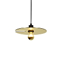 Luminaria colgante MIRRO 1.0 pequeño E27 IP20, dorado regulable