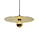 Luminaria colgante MIRRO 2.0 medio E27 IP20, dorado regulable