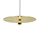 Luminaria colgante MIRRO 3.0 grande E27 IP20, dorado regulable
