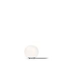Table lamp DRO TABLE 1.0, � 13cm, G9, QT14 max. 5W, aluminum / textile cable / glass, white