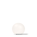 Table lamp DRO TABLE 2.0, � 20cm, E14, C35 max. 6W, aluminum / textile cable / glass, white