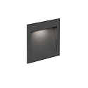 Luminaria empotrable para exteriores ORIS OUTDOOR WALL REC 1.3 abajo, corriente constante, indirecta IP65, antracita 