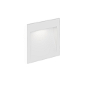 Luminaria empotrable para exteriores ORIS OUTDOOR WALL REC 1.3 abajo, corriente constante, indirecta IP65, blanco mate 