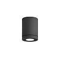 Luminaria de techo para exteriores TUBE OUTDOOR CEILING SURF 1.0 IP65, antracita regulable