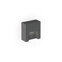 outdoor wall luminaire RETO WALL SURFACE OUTDOOR 0.8 square IP65, anthracite dimmable