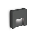Luminaria de pared para exteriores RETO OUTDOOR WALL SURF 1.3 IP65, antracita regulable