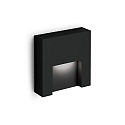 Luminaria de pared para exteriores RETO OUTDOOR WALL SURF 1.3 IP65, negro mate regulable
