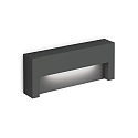 Luminaria de pared para exteriores RETO OUTDOOR WALL SURF 2.0 IP65, antracita regulable