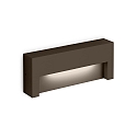 Luminaria de pared para exteriores RETO OUTDOOR WALL SURF 2.0 IP65, color bronce regulable
