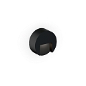 Luminaria de pared para exteriores RETO ROUND WALL SURFACE OUTDOOR 0.8 redondo IP65, negro mate regulable