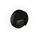 Luminaria de pared para exteriores RETO ROUND WALL SURFACE OUTDOOR 1.3 redondo IP65, negro mate regulable