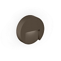 Luminaria de pared para exteriores RETO ROUND WALL SURFACE OUTDOOR 1.3 redondo IP65, color bronce regulable