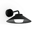 Luminaria de pared para exteriores TRADORA WALL IP65 1.0 IP65, negro mate regulable