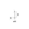 Wever & Ducré luminaire base STIPO POLE 400, bronze