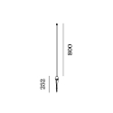 Wever & Ducré luminaire base SWAM STRAIGHT POLE 800, bronze