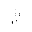 Wever & Ducré luminaire base SWAM CURVED POLE 600, bronze
