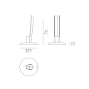 Charging base for LED Luminaire PENCIL MODULO LUCE, IP20