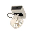 SLV Luminaria de pared y techo KALU LED 1 de 1 llama, giro cardánico IP20, negro, blanco regulable