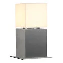 SLV Luminaria de pie para exteriores SQUARE POLE 30 pequeño E27 IP44, acero inoxidable regulable