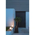 SLV Luminaria de pie para exteriores SQUARE POLE 30 pequeño E27 IP44, acero inoxidable regulable
