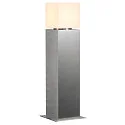 SLV Luminaria de pie para exteriores SQUARE POLE 60 medio E27 IP44, acero inoxidable regulable