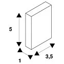 GRAZIA 20 Endcaps for GRAZIA Surface profile standard, 2 items, high design, alu