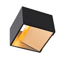 SLV Luminaria de pared LOGS IN DTW Arriba-Abajo, pequeño, Dim-To-Warm, indirecta IP20, negro regulable
