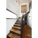 SLV Luminaria de pared LOGS IN DTW Arriba-Abajo, pequeño, Dim-To-Warm, indirecta IP20, negro regulable