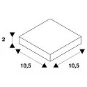 SLV SUPROS 78 Anti-glare caps, white